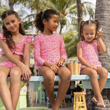 Ditsy Bloom Skirt Surf Suit