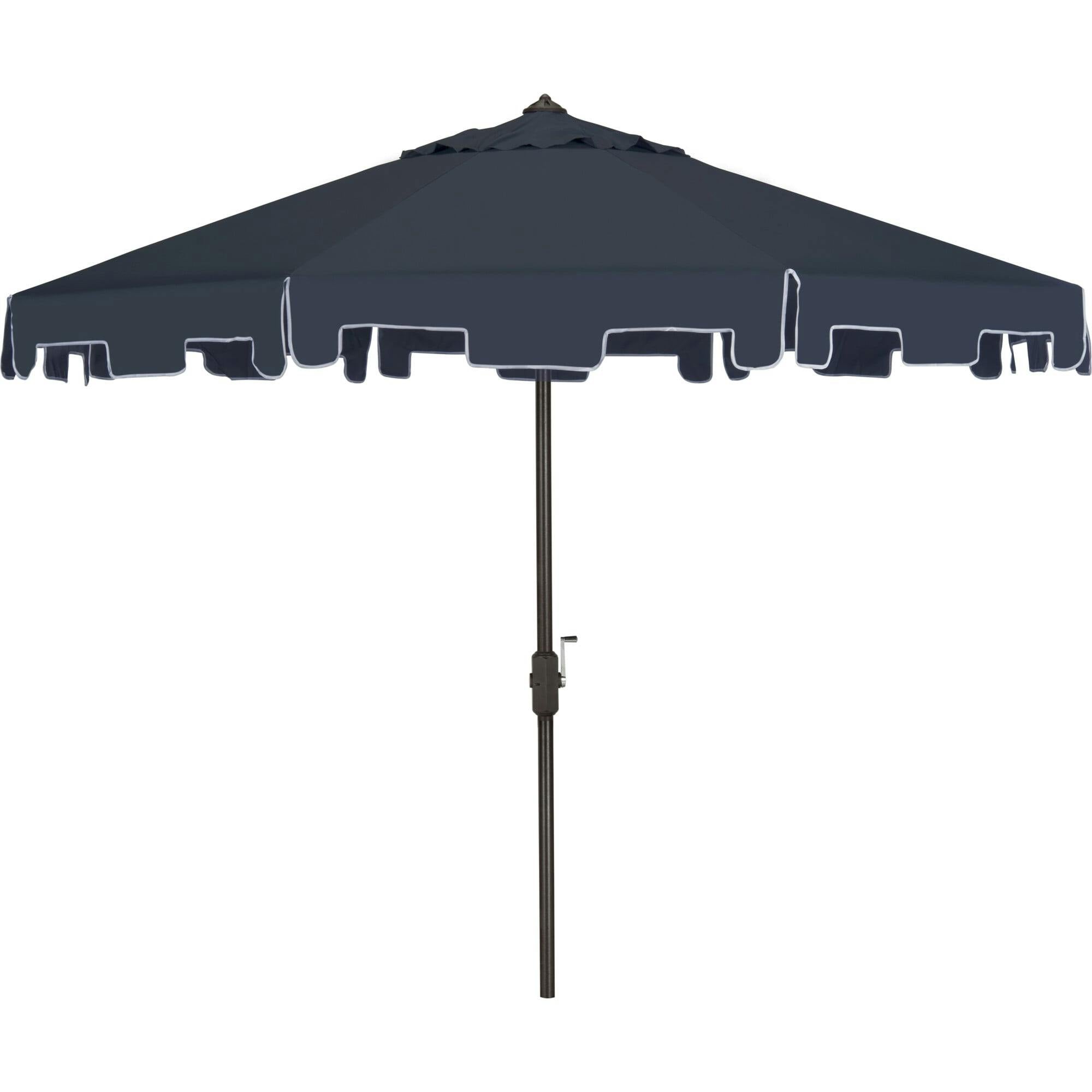 UV-Resistant Zimmerman 9' Crank Push-Button Tilt Umbrella