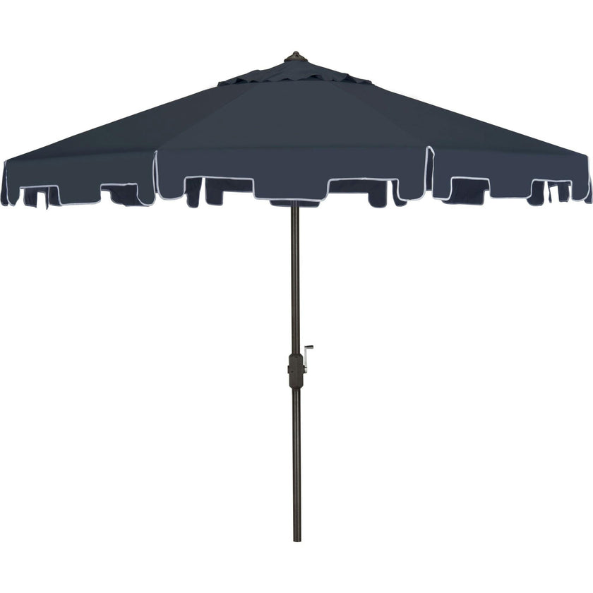 UV-Resistant Zimmerman 9' Crank Push-Button Tilt Umbrella