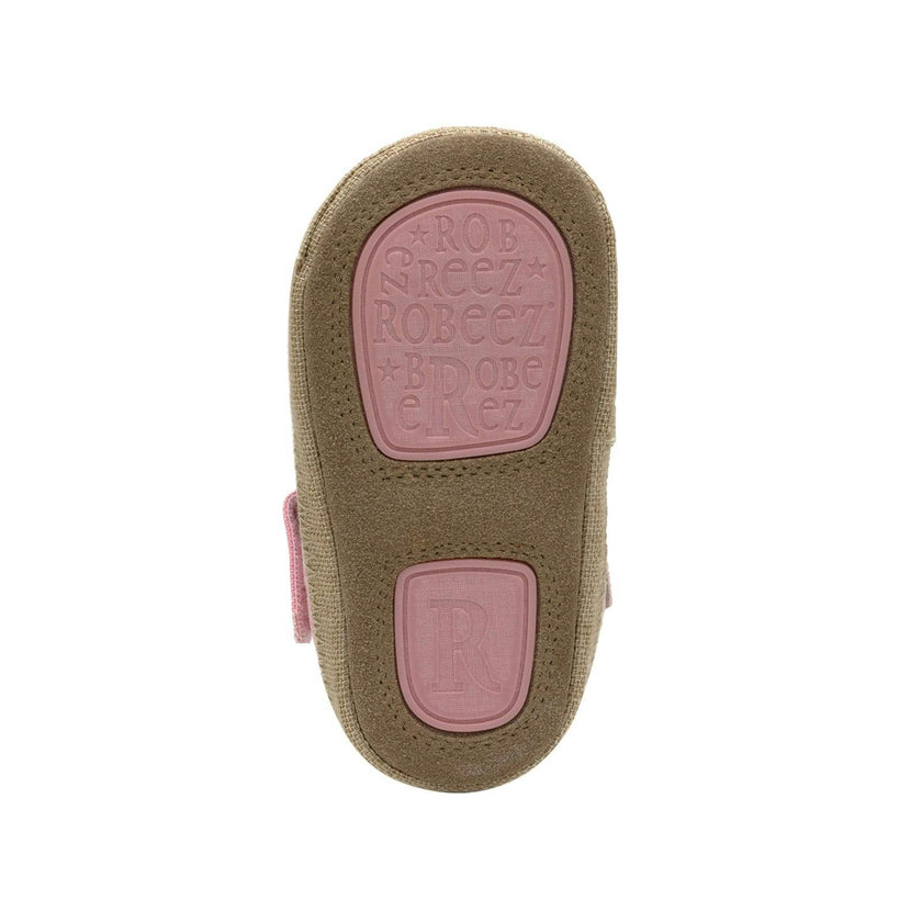 Tulips Blush Canvas Espadrille First Kick