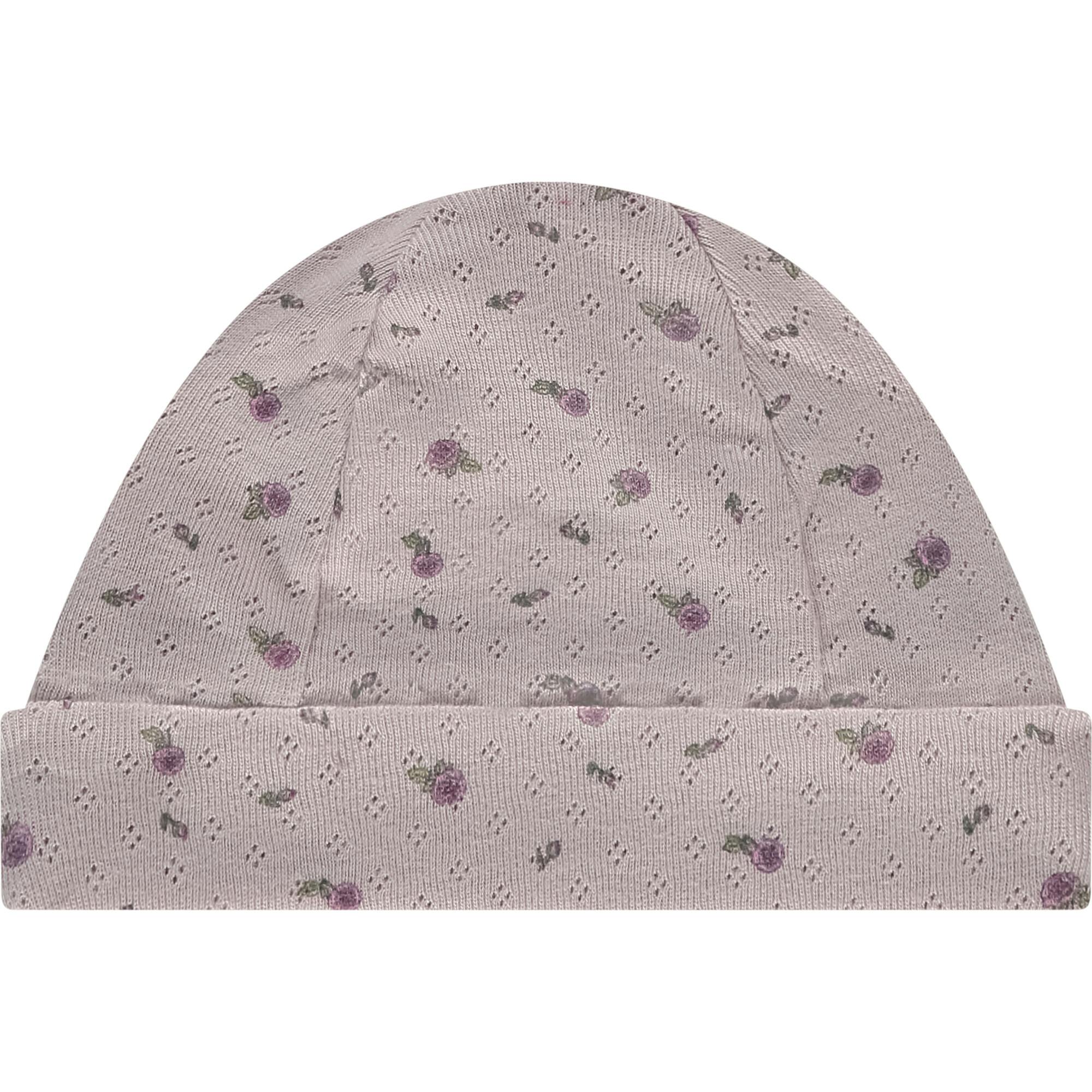 Pointelle Floral Hat