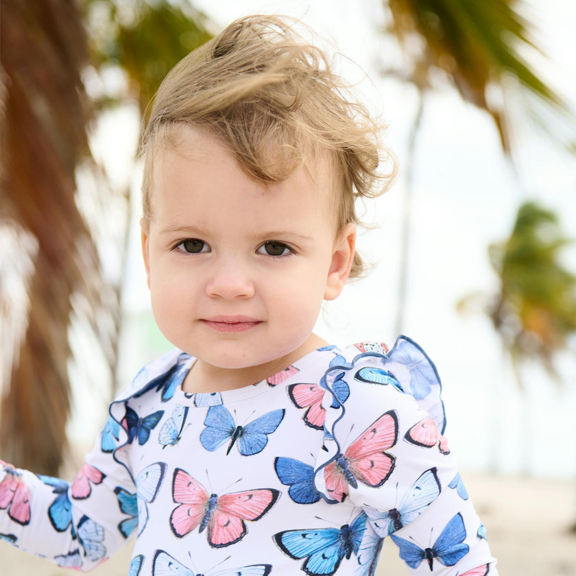 Baby Girls Rachel Suit - Vintage Butterflies