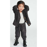 Baby Fuzzy Ribbed V-Neck Cardigan