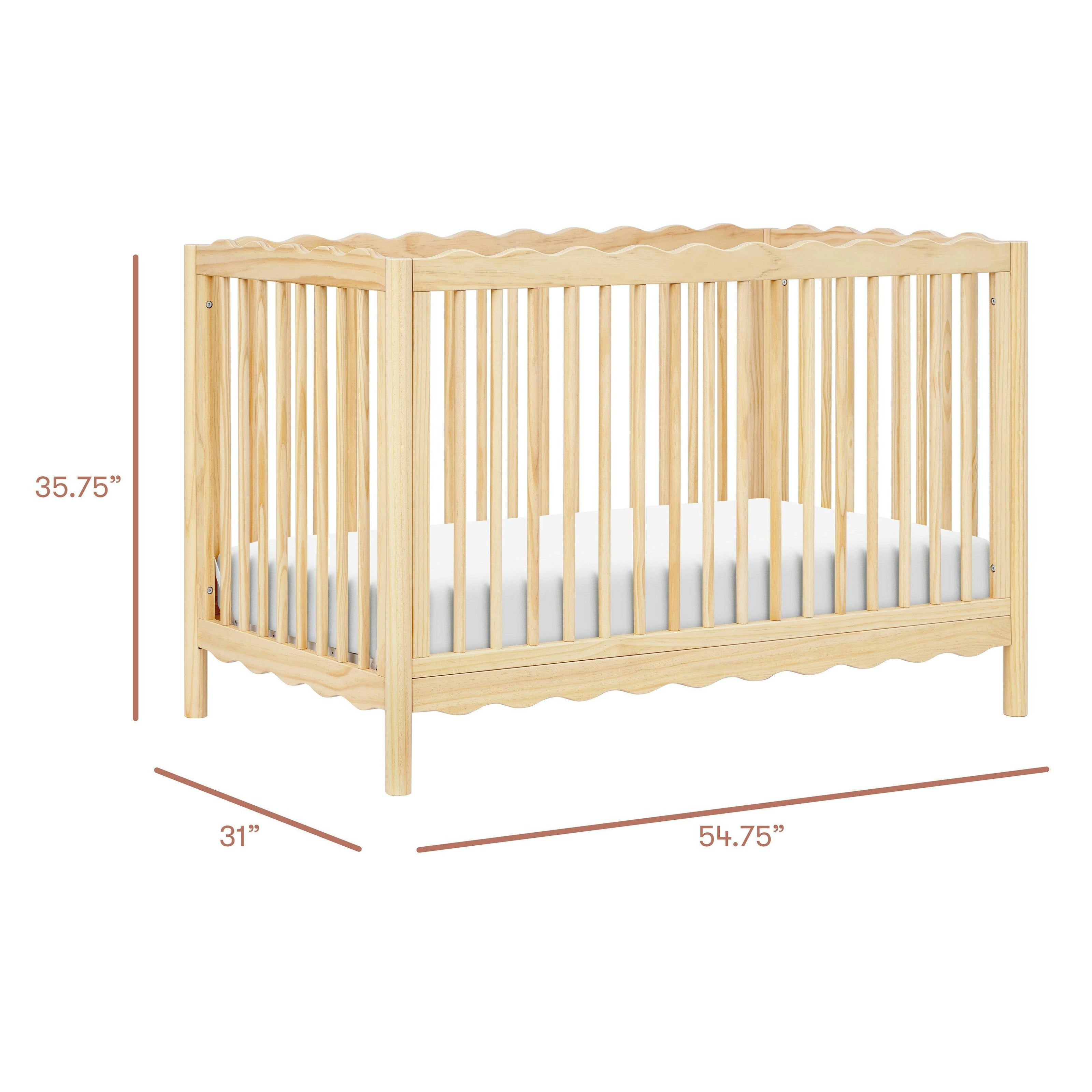 Babyletto babyletto x Mushie Swell 4-in-1 Convertible Crib with Toddler Bed Conversion Kit