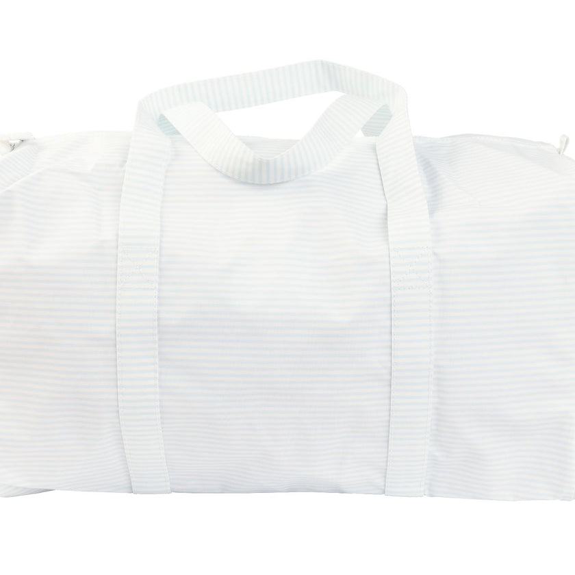 The Duffle Bag in Light Blue Stripe