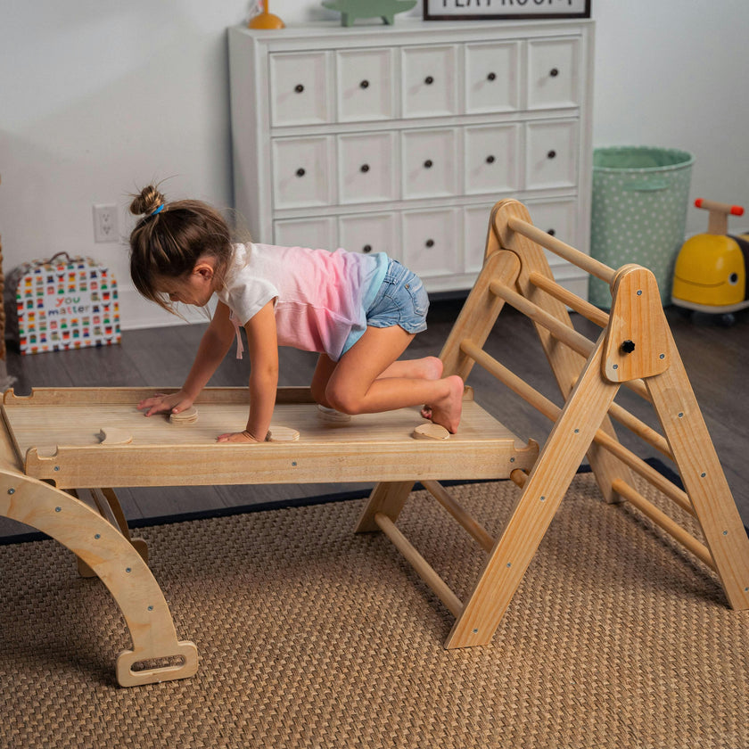 Hazel | Pikler Triangle, Slide & Rocker Set