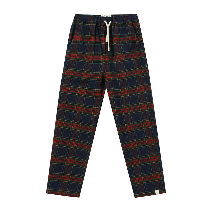 SOCIETY Festive Blue  Plaid Woven pants