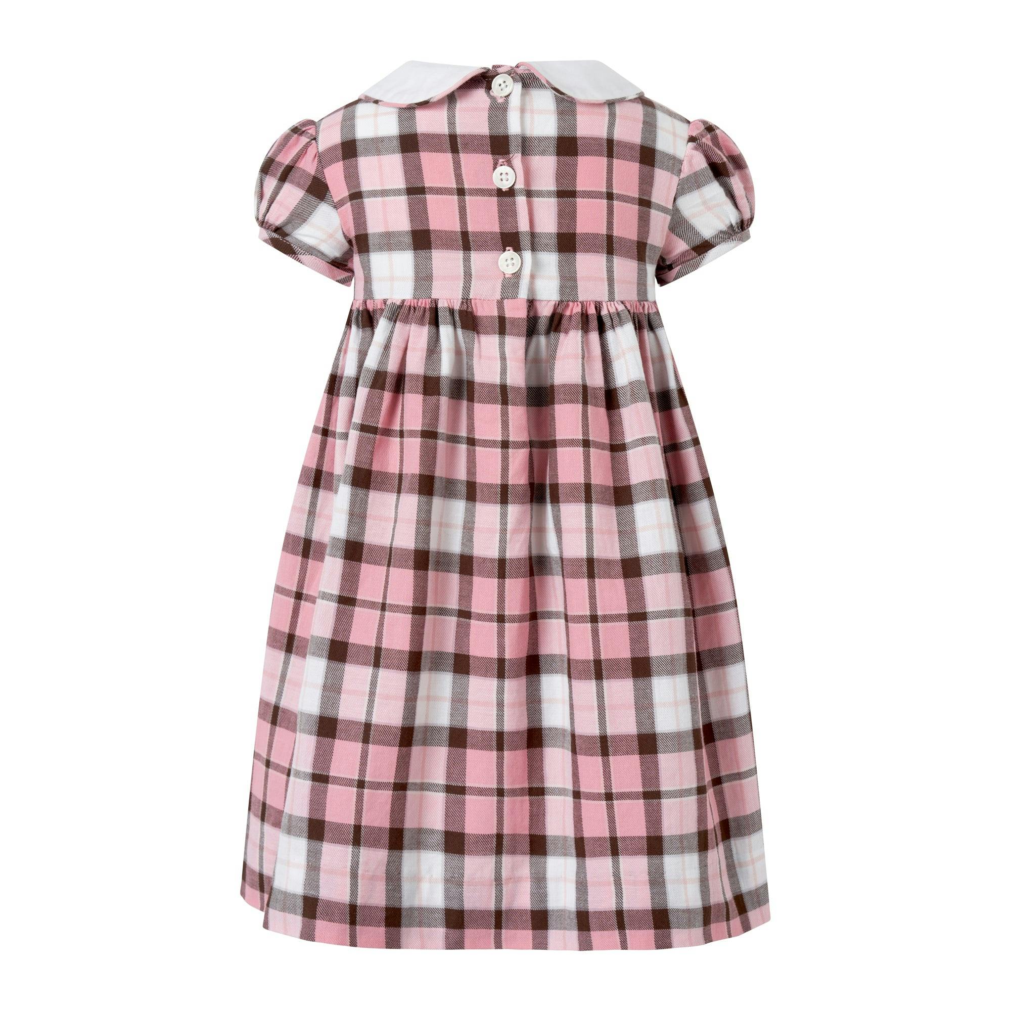 Pink Check Smocked Dress & Bloomers