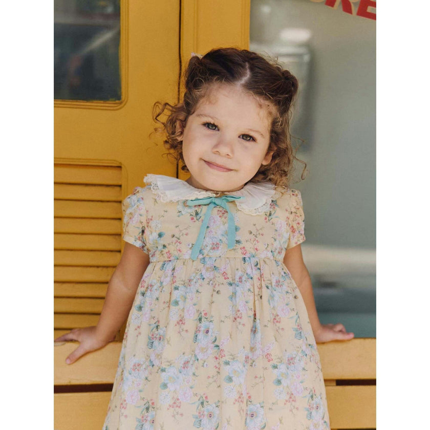 Yellow Floral Willow Baby Girl Set