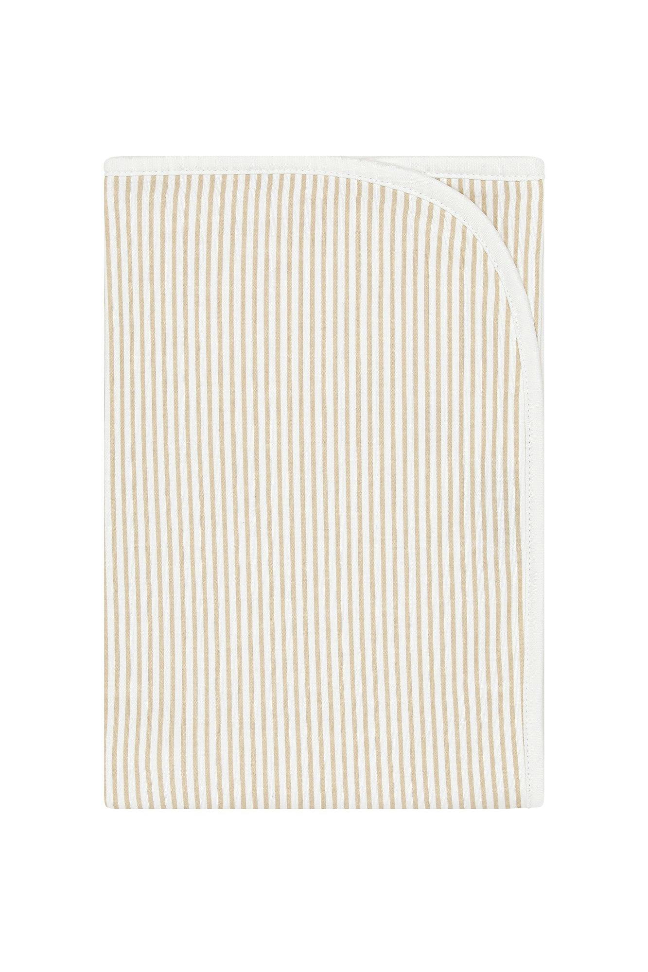 Camel Classic Stripes Receiving Blanket