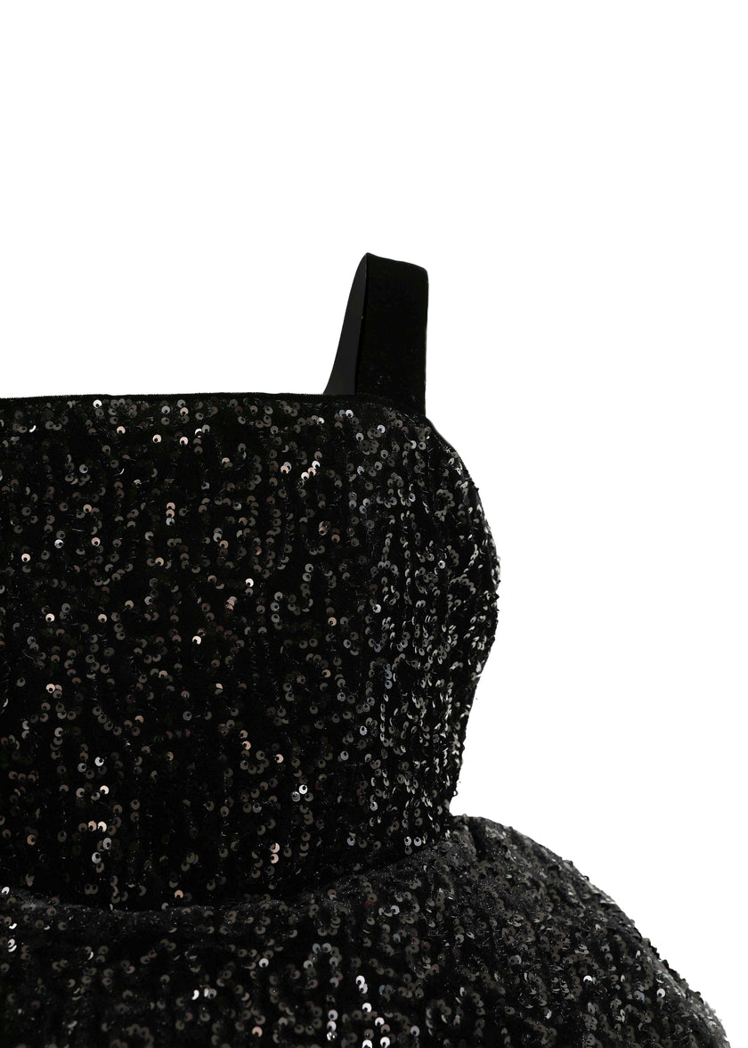 Black Glitter & Tulle Celebration Dress