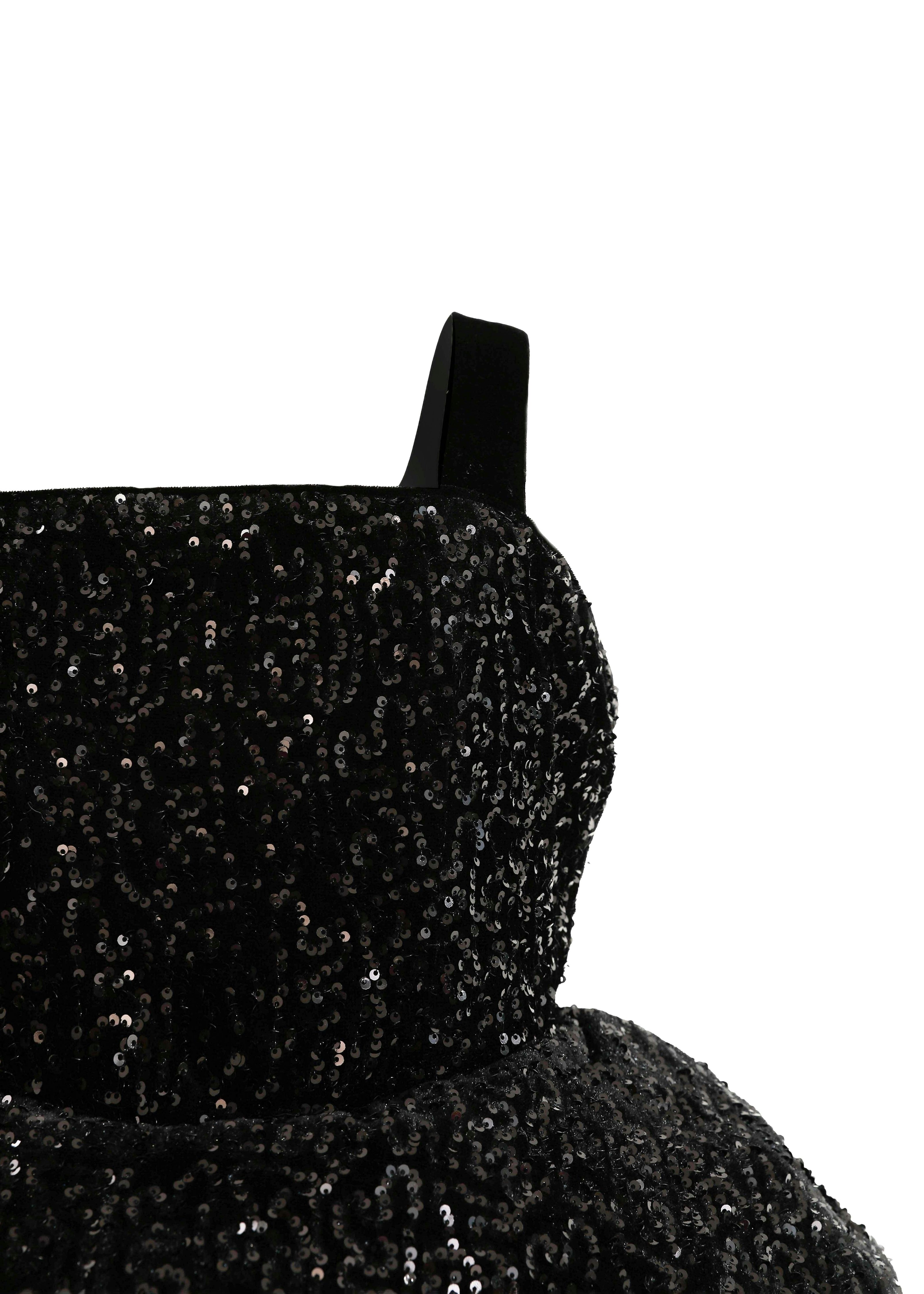 Black Glitter & Tulle Celebration Dress