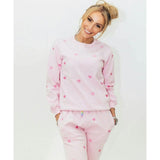 Women's Full Hearts Jogger Set