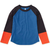 Explorer Colorblock Raglan Top, Blue