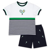 Knit Short Set with Tennis Rackets