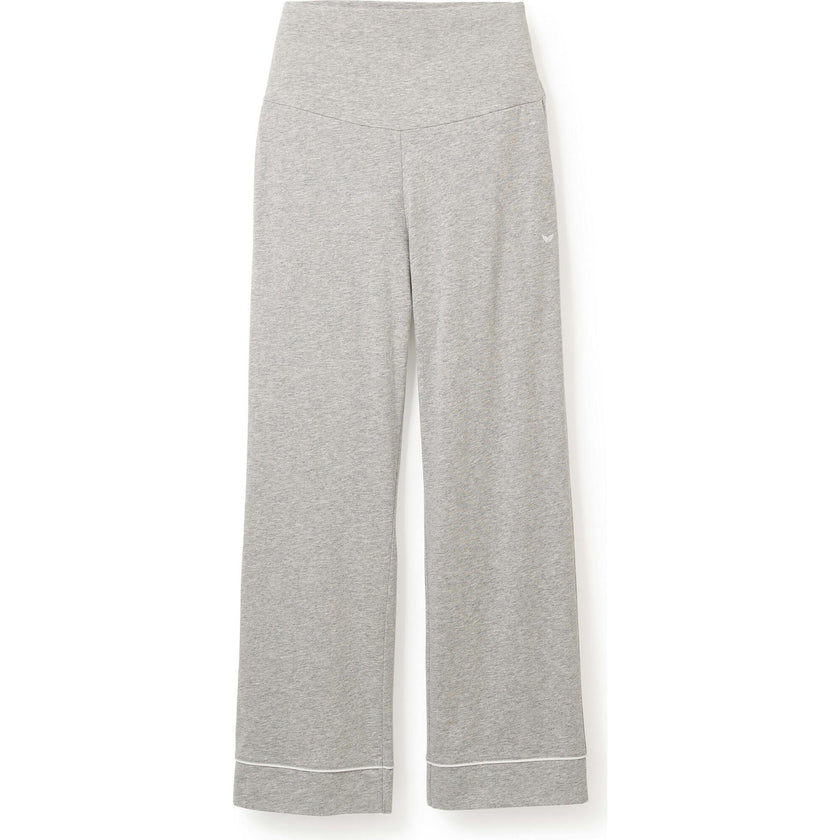 Women's Pima Maternity Pants in Light Heather Grey