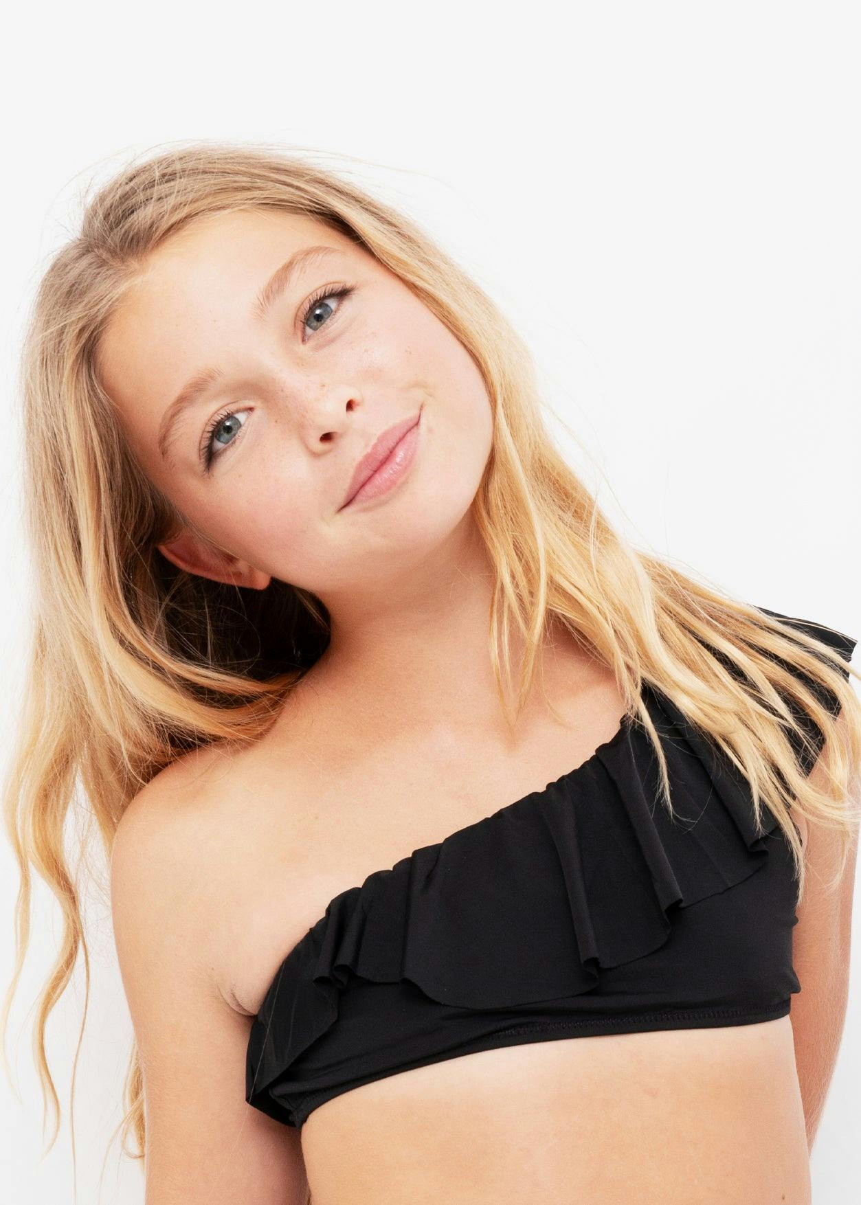 Ruffle One Shoulder Bikini