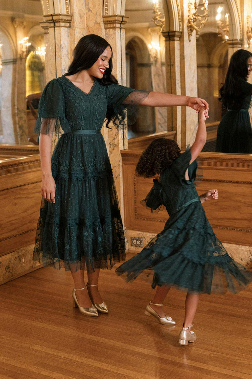 Jules Dress in Emerald