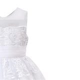 White Auresta Lace Sleeveless Dress