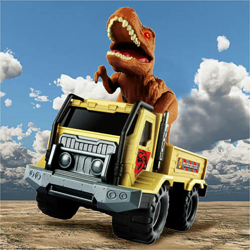 Pre-Historic Times: Lights & Sounds T-REX Transporter Truck