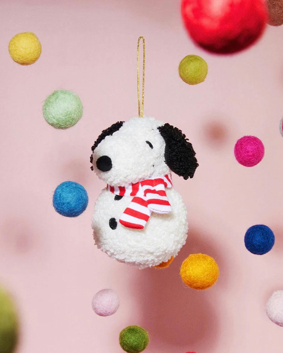 Plush PEANUTS SNOOPY ECO Tiny Teddy Cream Snowman 4