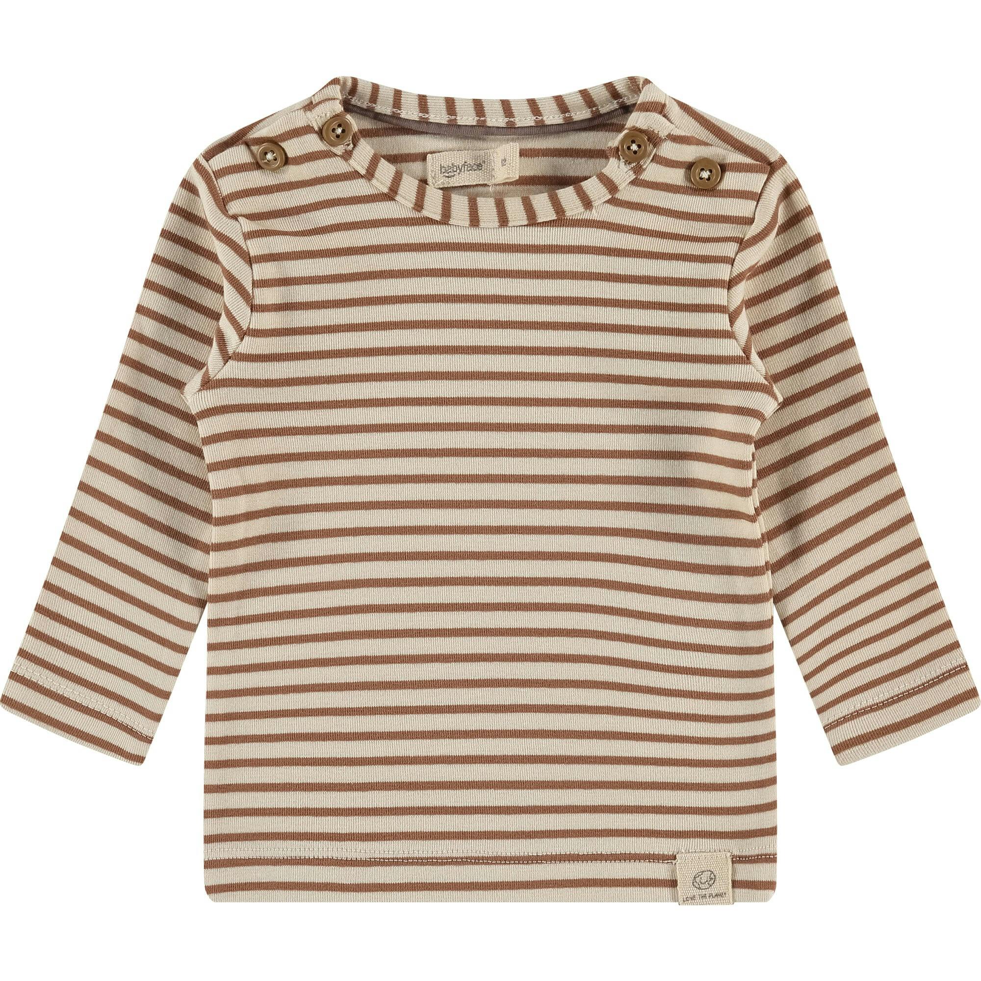 Knit Striped Long Sleeve Shirt