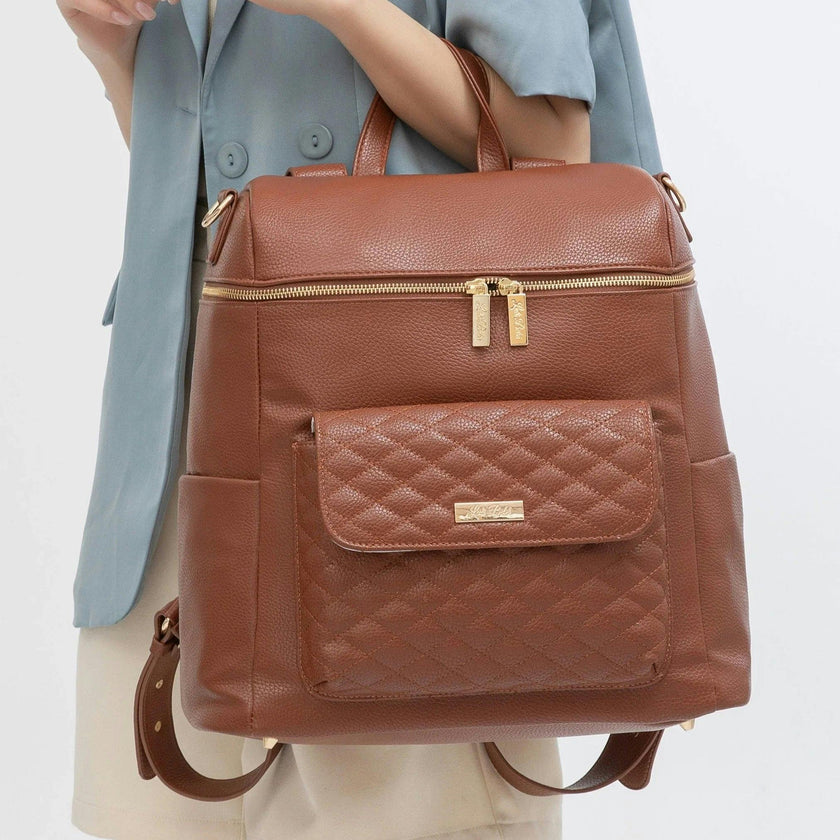 Monaco Diaper Bag | Latte Brown