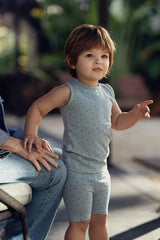 Buttons & Polka Dots 2-Piece Tank & Short Set