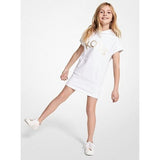 White Logo Dress