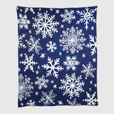 Cotton Sustainable Knit Throw | Nordic Snowflakes