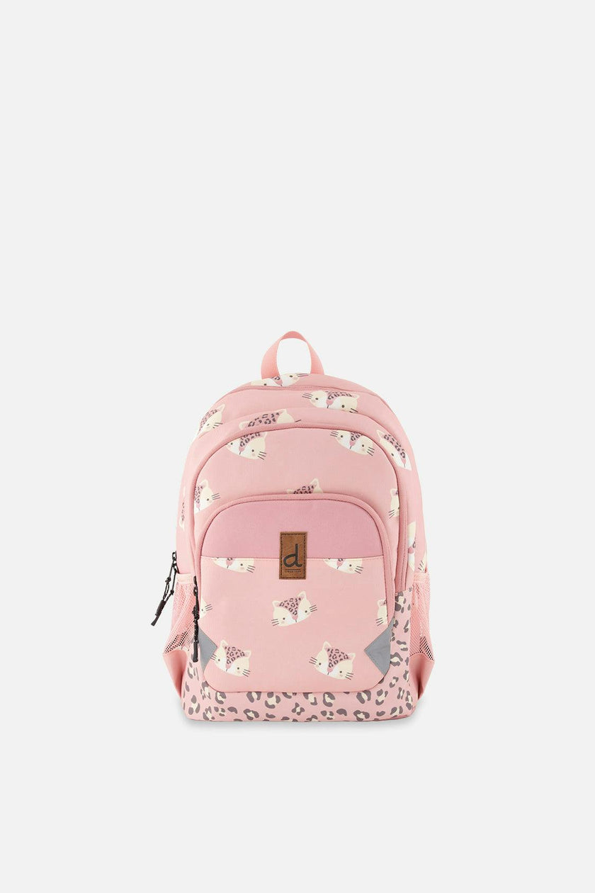 Little Girl Leopard Adorable Compact Functional Spacious Backpack