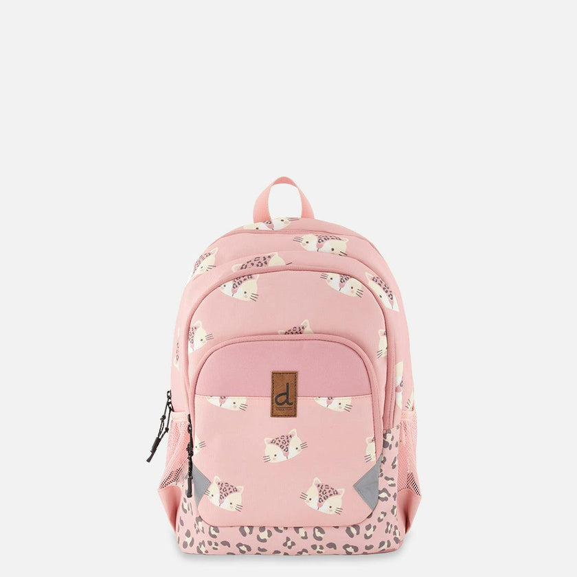 Little Girl Leopard Adorable Compact Functional Spacious Backpack