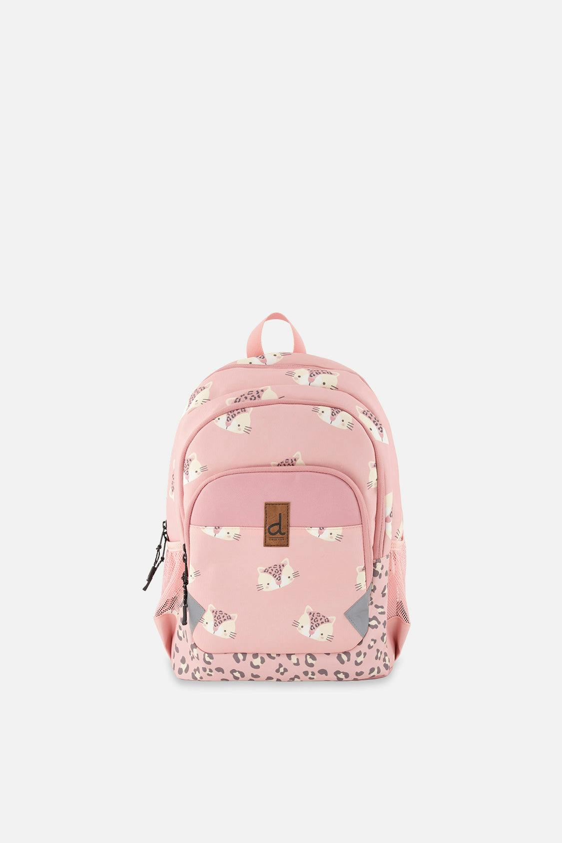 Little Girl Leopard Adorable Compact Functional Spacious Backpack