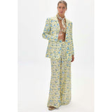 Hygge Linen Blazer - Francesca Print