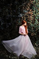 Pink Yasmina 2pc Organza Outfit