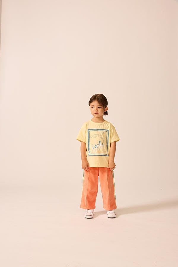 Velour Riley Track Pants in Sunset Serenade