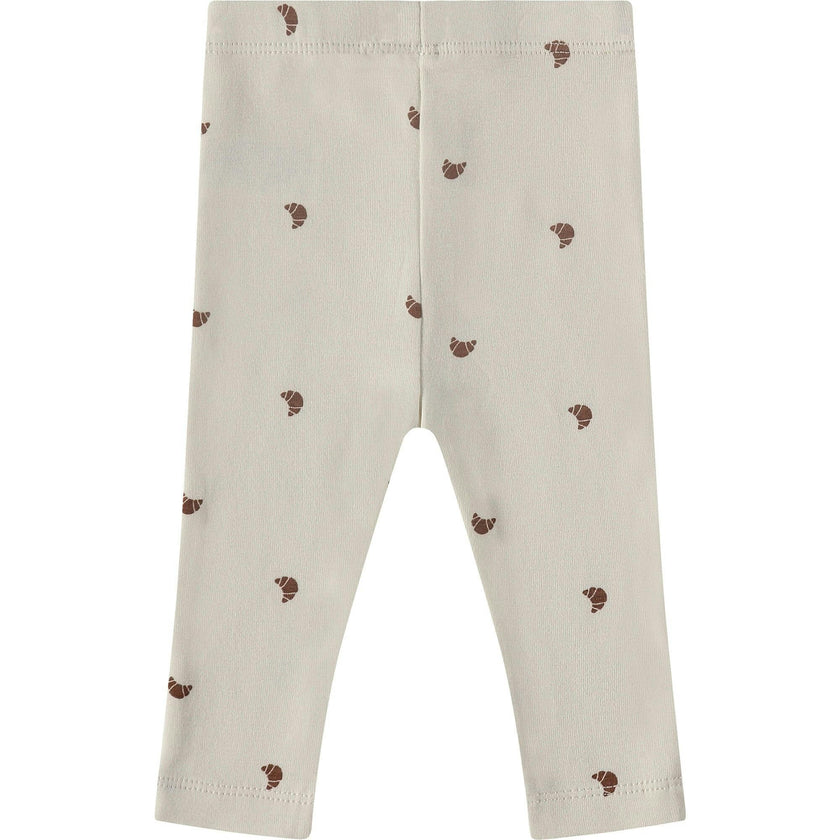 Croissant Print Straight Fit Leggings