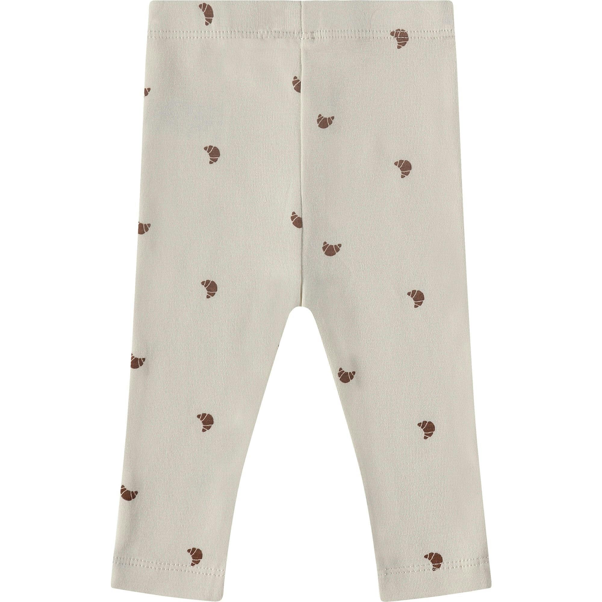 Croissant Print Straight Fit Leggings