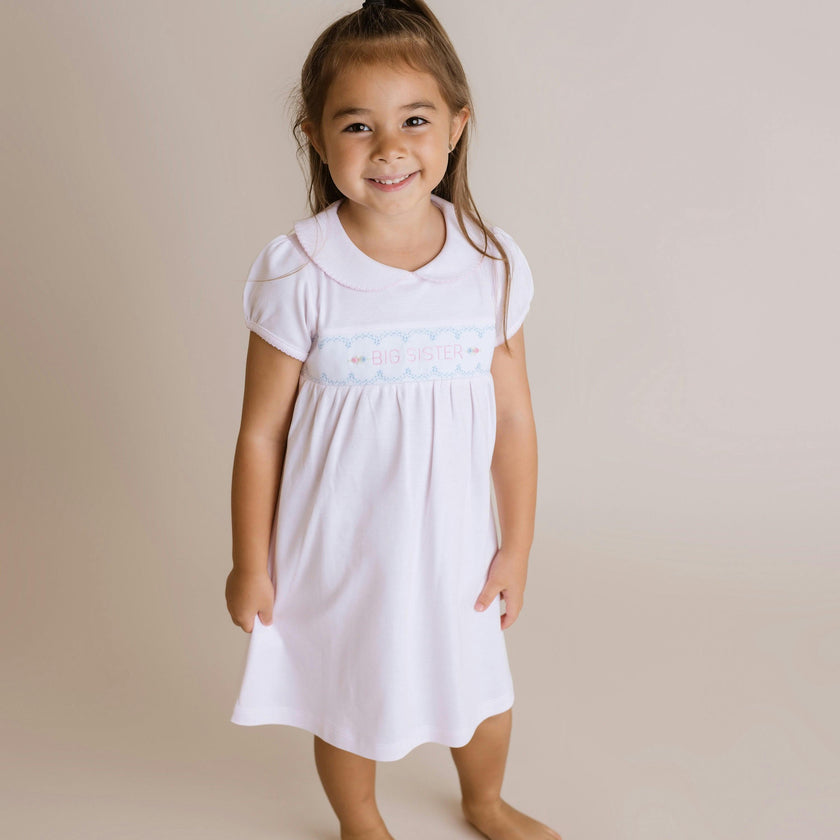 Big Sister Dress, Toddler Girls, Pink