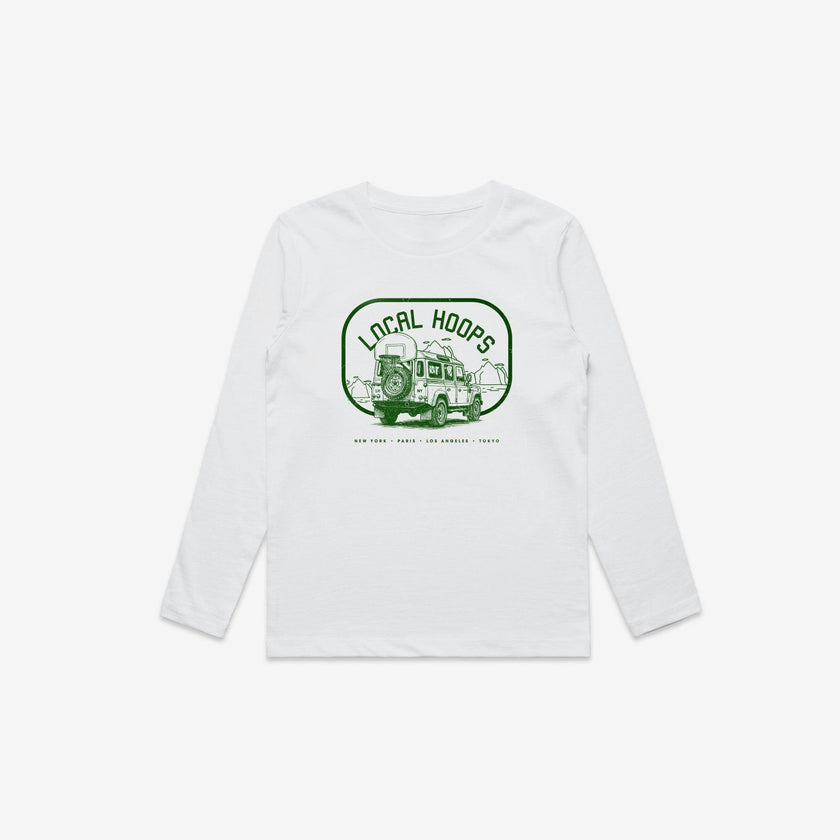 Kids The Explorer LS Tee White