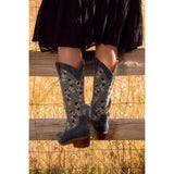 Rosemary Cowgirl Boots in Denim