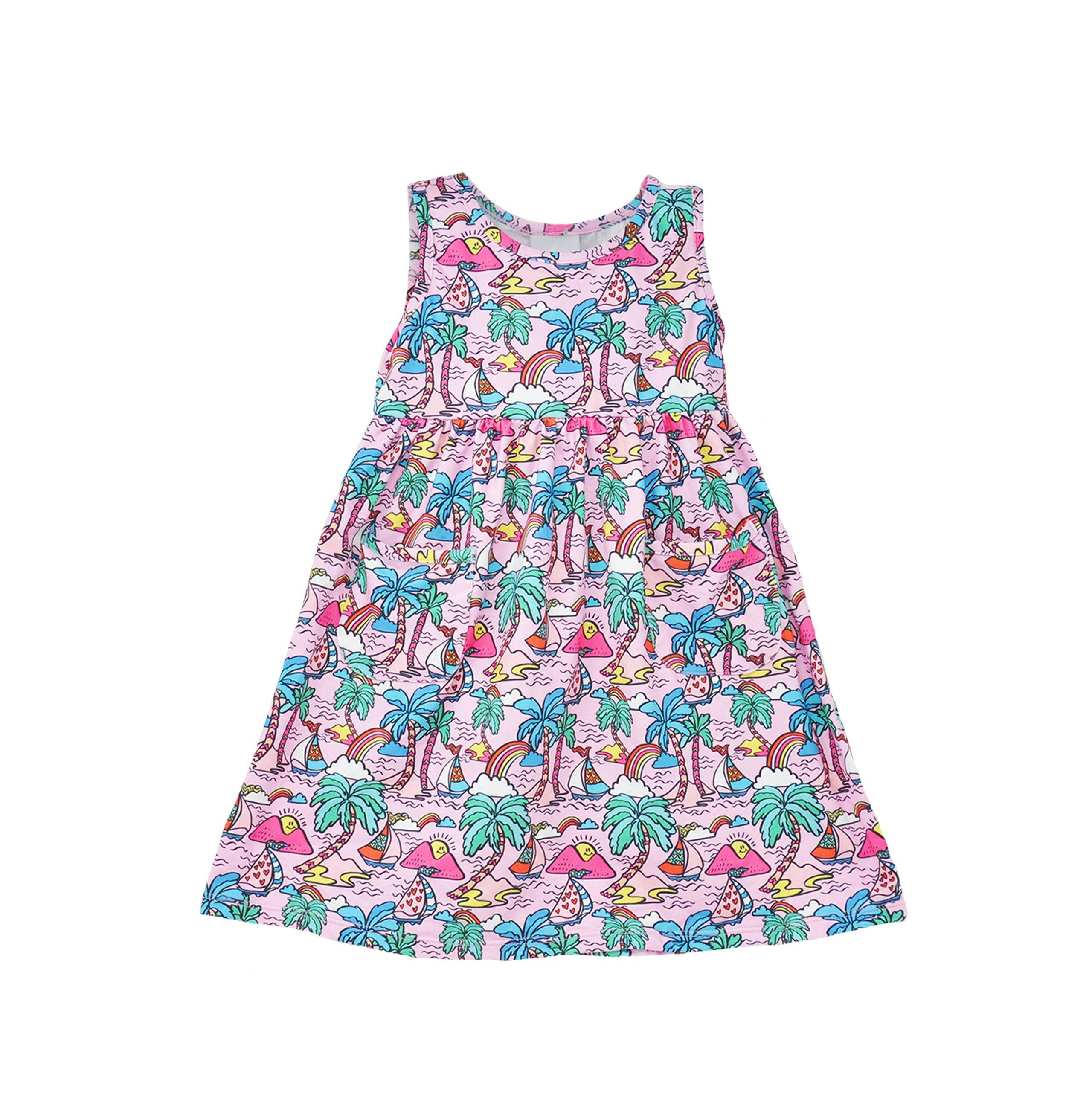UPF 50+ Dahlia Sleeveless Dress w/ Pockets
