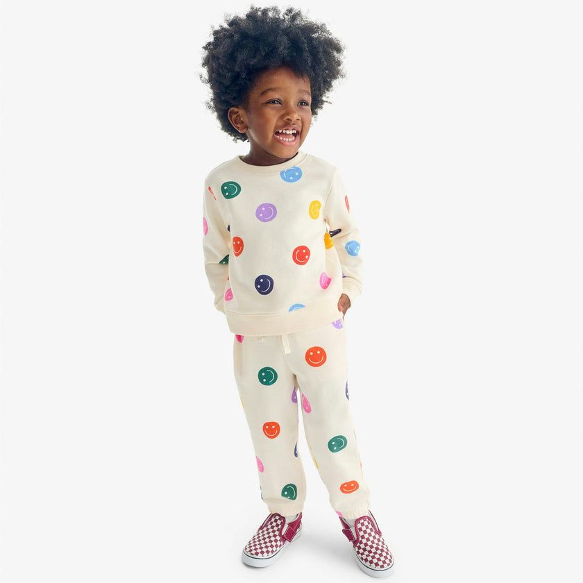 Kids sweatpant in happy faces