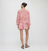 The Audrey Short - Coral Corsica Paisley