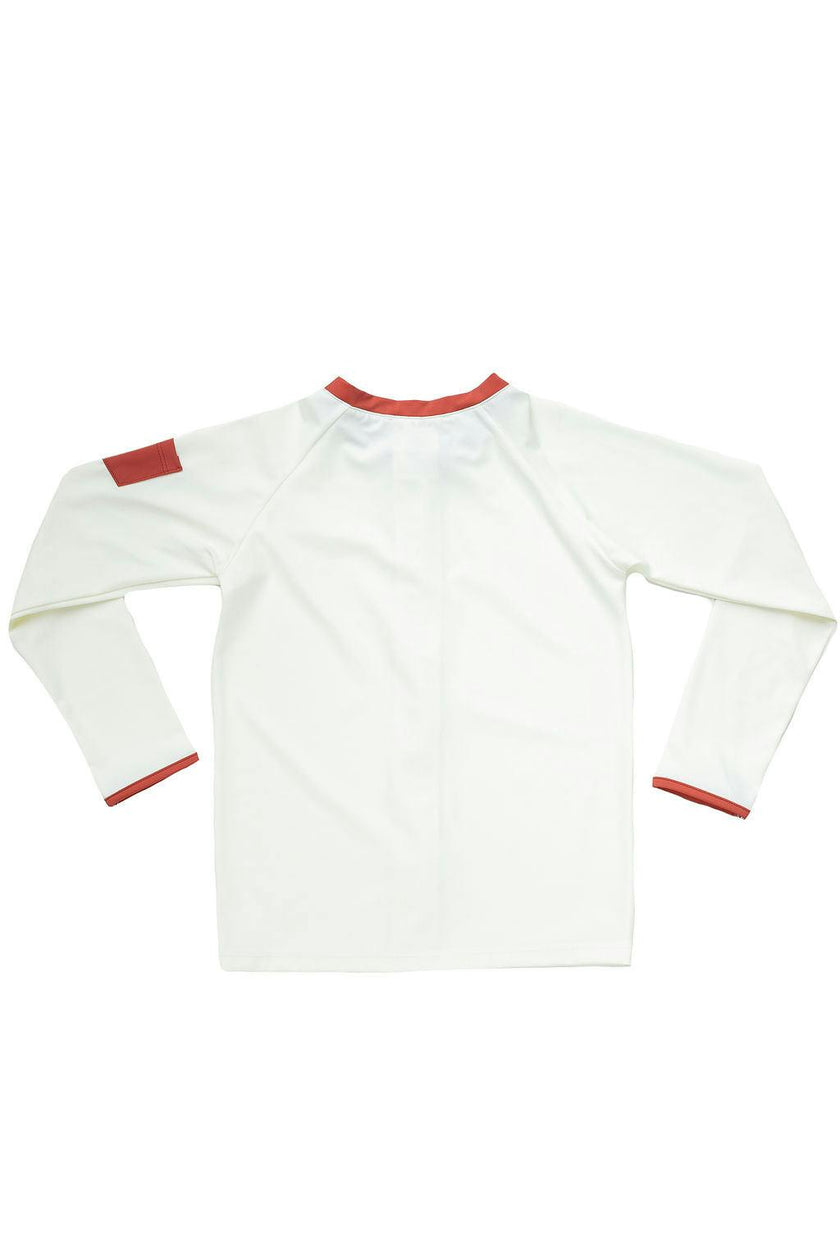 Leo Rashguard Ivory And Terracotta