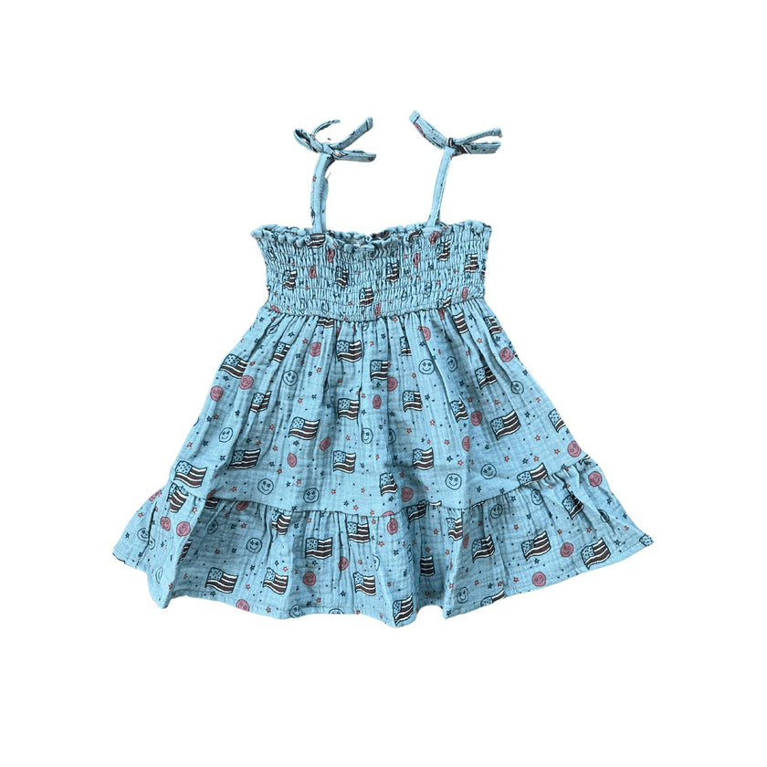 Tiered Mini Dress Retro America