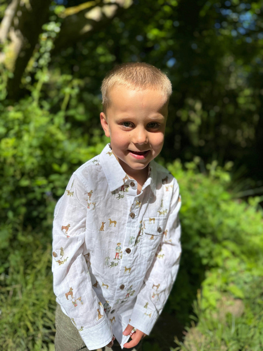 HENRY All Over Print Graphic Shirt