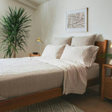 Gray Quilted Euro Sham Set