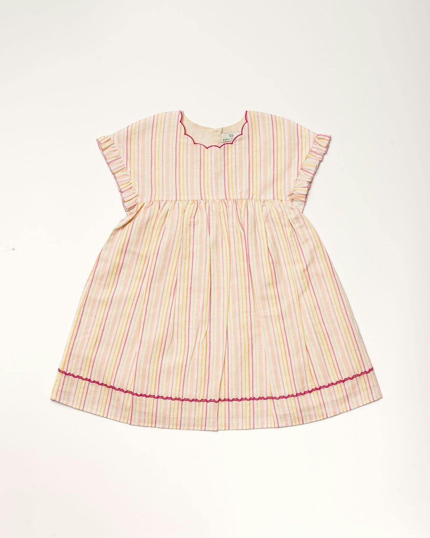 Lila Dress - Pink Strips print