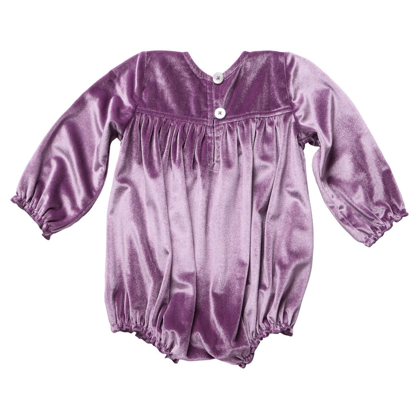 Baby Girls Quinn Bubble - Lavender Velour